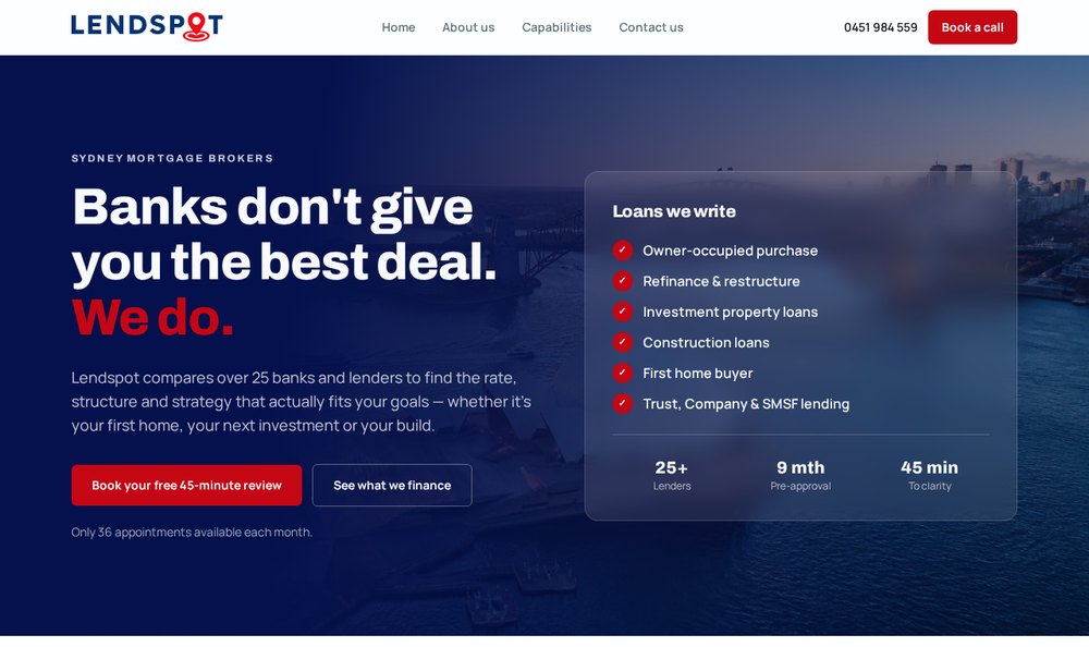Lendspot website